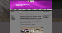 Desktop Screenshot of aanekoskibowling.fi